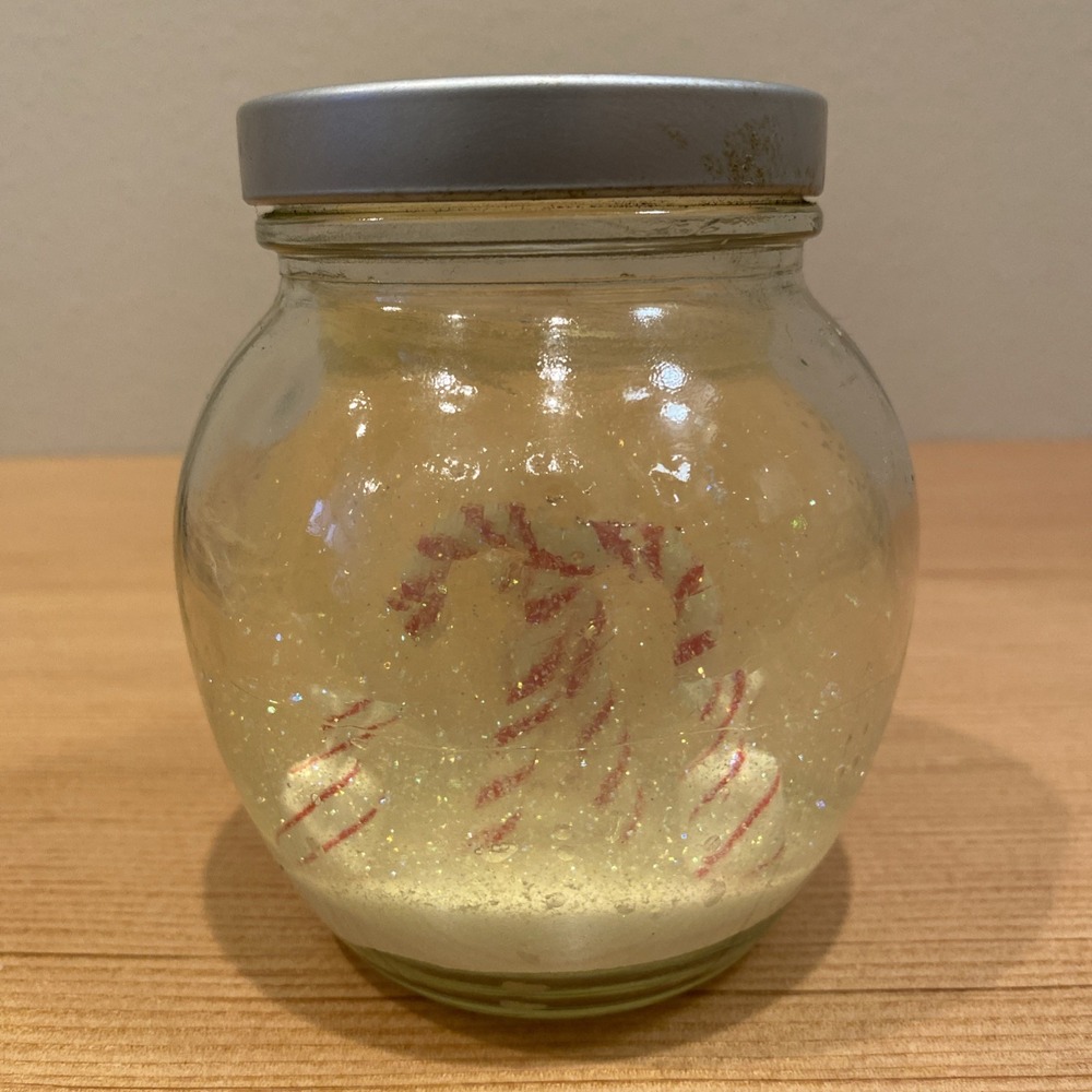 Vintage Bath And Body Works Jelly Jar Scents‎ Peppermint Stick Christmas
